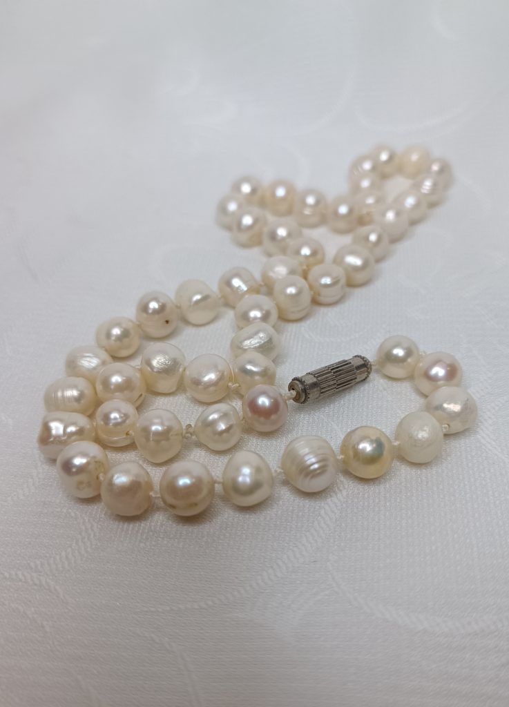 Винтажные бусы, натуральный жемчуг