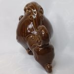 Статуэтка "Зубр", фарфор, роспись, Минский фарфоро фаянсовый завод