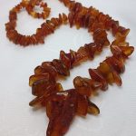 Винтажные бусы из натурального янтаря