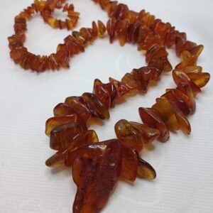 Винтажные бусы из натурального янтаря
