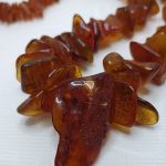 Винтажные бусы из натурального янтаря