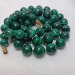 Бусы винтажные из уральского малахита, СССР, 1970 1990гг