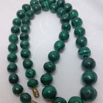 Бусы винтажные из уральского малахита, СССР, 1970 1990гг