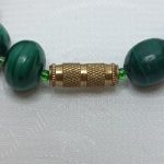 Бусы винтажные из уральского малахита, СССР, 1970 1990гг