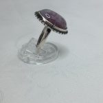 Комплект (кольцо и серьги) из натурального камня, серебрение, СССР, 1970 1990гг