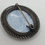 Брошь, скань, финифть, мельхиор, СССР, 1970 1990гг.