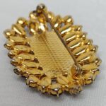 Брошь, гранатовое стекло, Чехия