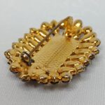 Брошь, гранатовое стекло, Чехия