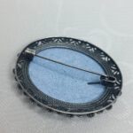 Брошь, финифть, скань, мельхиор, 1970 1990 гг