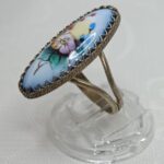 Кольцо, скань, финифть, мельхиор, СССР, 1970 1990гг.