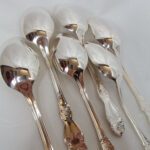 Набор столовых ложек "Серебряная роза", Кольчугинский завод цветных металлов, СССР, 1962 1990гг.