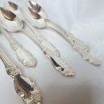 Набор столовых ложек "Серебряная роза", Кольчугинский завод цветных металлов, СССР, 1962 1990гг.