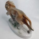 Статуэтка "Лев и львица", фарфор, роспись, unterweissbach (Унтервайсбах), Германия, 1940 1958 гг.