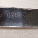 Набор из 6 ти столовых ножей, серебрение, чернение, Режевский механический завод, СССР, 1975 1983гг.