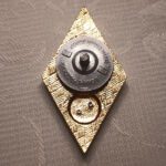Знак ромб за окончание гуманитарного ВУЗа, алюминий, эмаль, винт, ЛМД