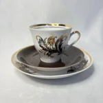 Кофейная тройка "Марианна", фарфор, Рижский ФФЗ, СССР