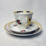 Кофейная тройка "Марианна", фарфор, Рижский ФФЗ, СССР