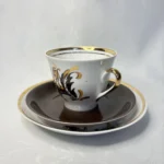 Кофейная тройка "Марианна", фарфор, Рижский ФФЗ, СССР