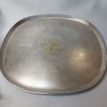 Кофейный набор (поднос и 4 чашки), мельхиор, Мстерский ювелир, СССР, 1972г.