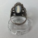 Кольцо, мельхиор, лунный камень