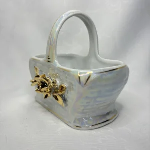 Корзинка конфетница, люстр, золочение, Германия