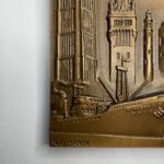 Настольная медаль "Осада Дюнкерка", бронза, 1973г