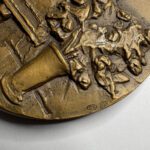 Настольная медаль "125 лет со дня рождения К.А.Коровина", томпак, медальер А.А.Леонова, Ленинградский монетный двор (ЛМД), СССР, 1989г.