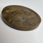 Настольная медаль "125 лет со дня рождения К.А.Коровина", томпак, медальер А.А.Леонова, Ленинградский монетный двор (ЛМД), СССР, 1989г.