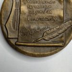 Настольная медаль "125 лет со дня рождения К.А.Коровина", томпак, медальер А.А.Леонова, Ленинградский монетный двор (ЛМД), СССР, 1989г.