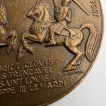 Настольная медаль "Осада Каркассона", бронза, 1972г