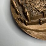 Настольная медаль "Осада Каркассона", бронза, 1972г