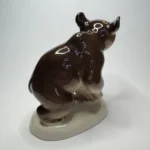 Статуэтка "Медвежонок присевший", ЛФЗ, 1970 1991гг