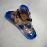 Пепельница, гутная техника, Чехословакия, 1960-е