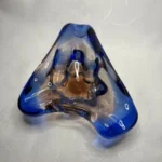 Пепельница, гутная техника, Чехословакия, 1960-е