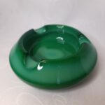 Пепельница круглой формы, малахитовое стекло, Чехословакия, 1950 1980 гг