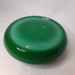 Пепельница круглой формы, малахитовое стекло, Чехословакия, 1950 1980 гг