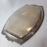 Поднос с цветочным декором, металл, Индия