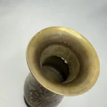 Ваза в восточном стиле, с растительным декором и павлинами, латунь, гравировка, Индия, 1970 1990 гг