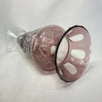 Ваза марганцевого оттенка, двухслойное стекло, алмазная грань, времён СССР.