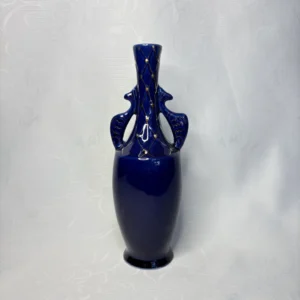 Ваза с рыбами, крытьё кобальтом, золочение, завод "Возрождение"