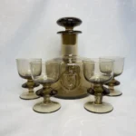 Винтажный набор "Беловежская пуща", графин и 4 рюмки, Неман