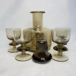 Винтажный набор "Беловежская пуща", графин и 4 рюмки, Неман