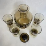 Винтажный набор "Беловежская пуща", графин и 4 рюмки, Неман