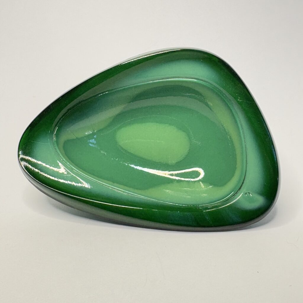 Бижутерница, малахитовое стекло, Богемия, Чехословакия