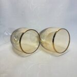 Набор из 2 х бокалов, стекло, золочение, Чехословакия