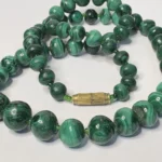 Бусы винтажные, малахит, бисер, СССР