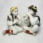 Статуэтка "Гуцульские дети", Барановский ФЗ, СССР