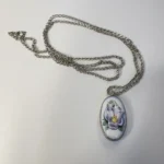 Кулон двухсторонний, скань, финифть, СССР