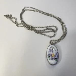 Кулон двухсторонний, скань, финифть, СССР