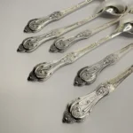 Ложки кофейные чайные (набор), мельхиор, ЗиД, СССР